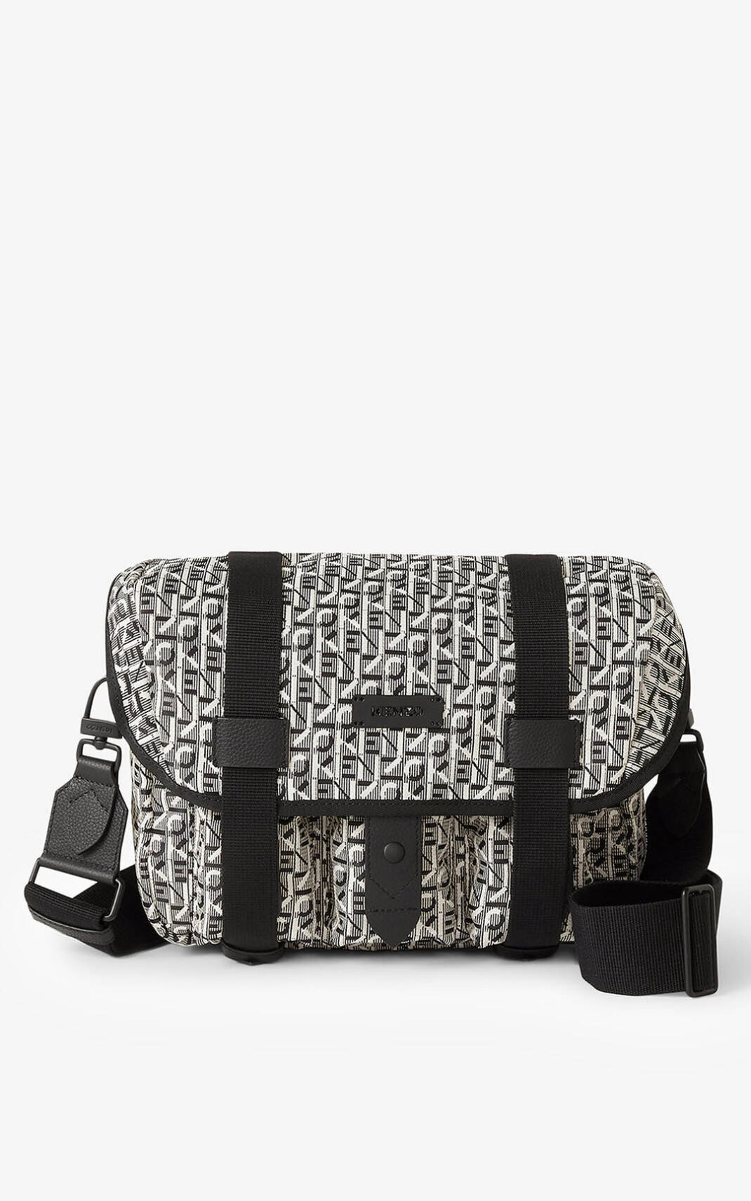 Bolso De Mano Kenzo Courier small jacquard Mujer Gris AQE204891